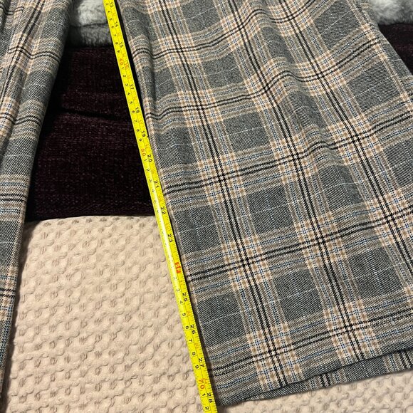 American Eagle Super High-Rise Baggy Wide Leg Jeans, Plaid - Size 10 Short - Picture 12 of 12